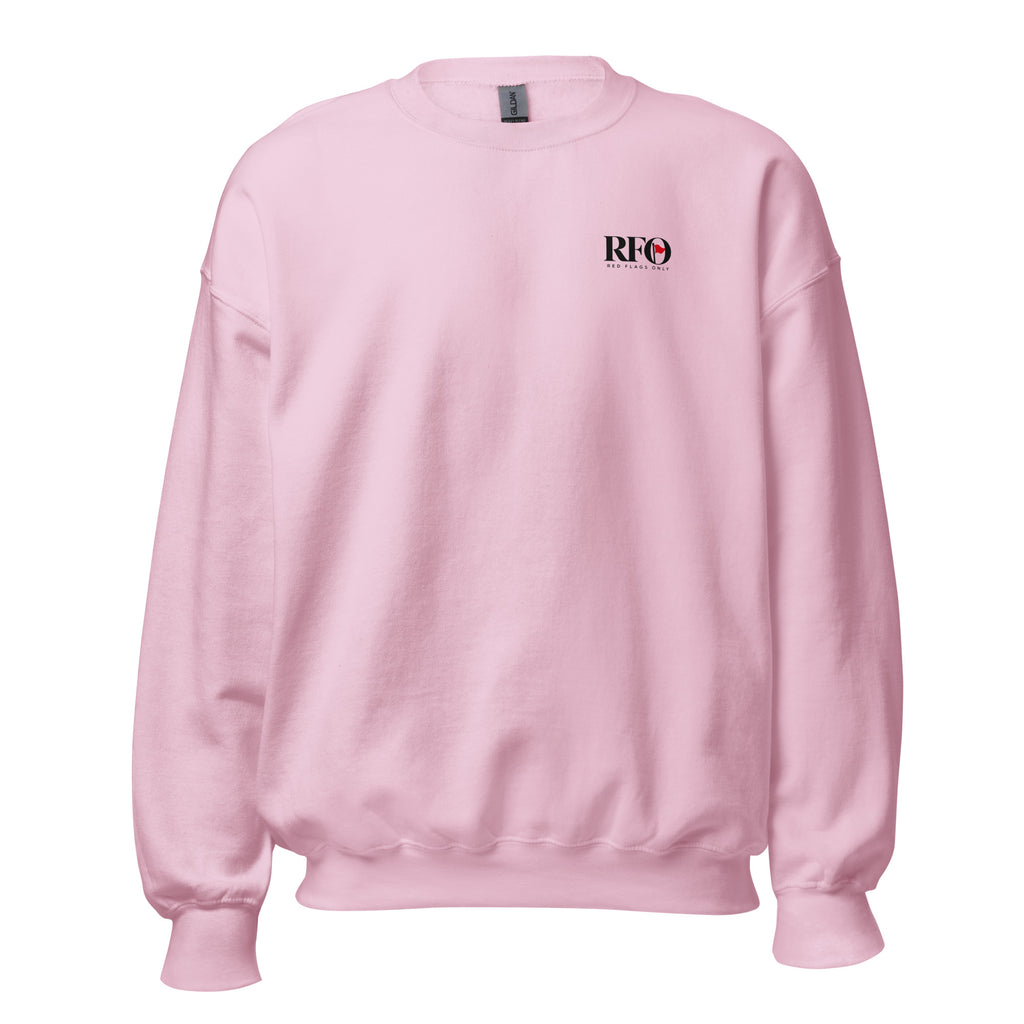 Sweatshirt "Quietly Unavailable", cor rosa claro, frente