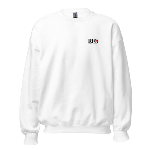 Sweatshirt "90% Hope, 10% Canva", cor branca, frente