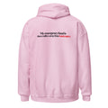 Hoodie "My Emergency Fund", cor rosa claro, costas