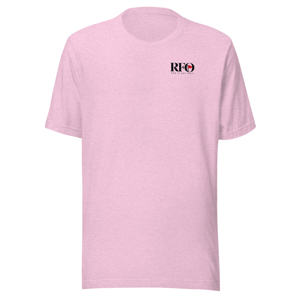 T-shirt "Quietly Unavailable", cor lilás, frente
