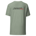 T-shirt "My Emergency Fund", cor verde sálvia, costas