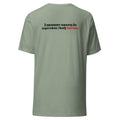 T-shirt "Impressions. Mostly Bad Ones.", cor verde sálvia, costas